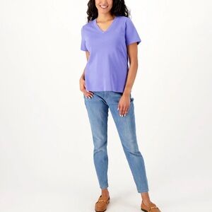 Isaac Mizrahi Live! Women’s Short Sleeve Pima Cotton Polo Top size 1X